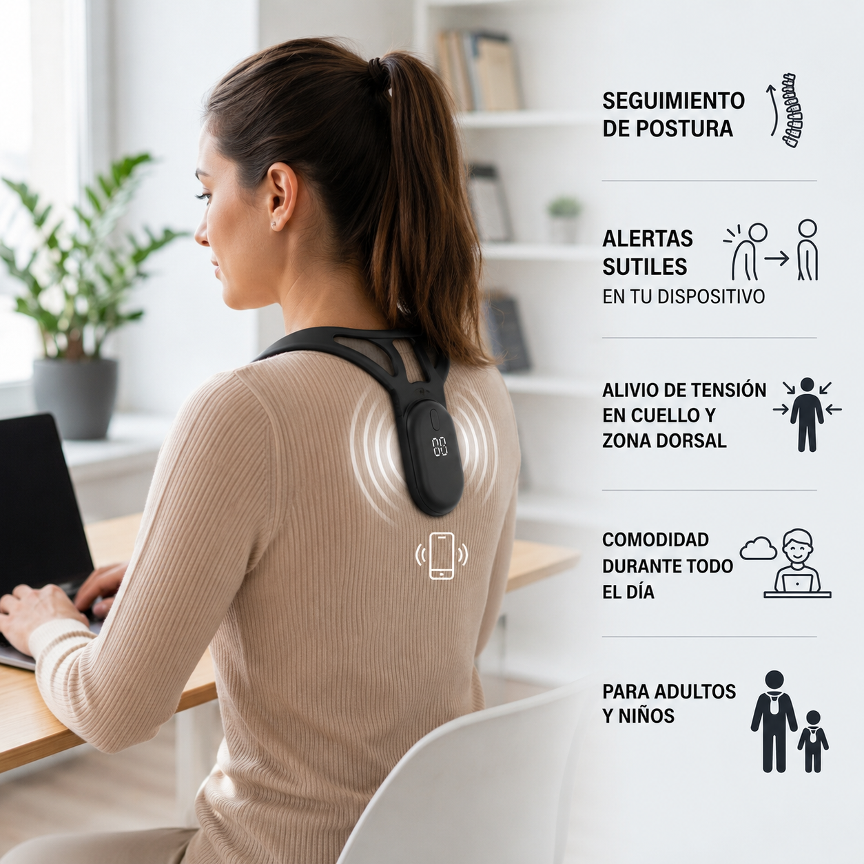 Smart Posture Corrector with Vibration